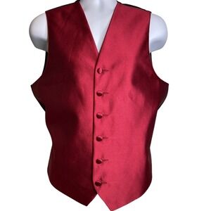 After Six Men's Red Tuxedo Vest Size S Formal Occasion Wedding Party Prom Snazzy